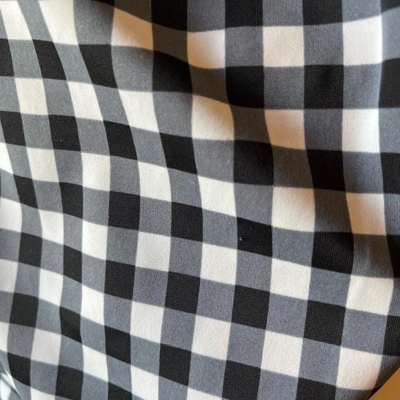 swimsuit one piece plaid gingham cottagecore beach vacation costal grandma slim - Picture 6 of 10